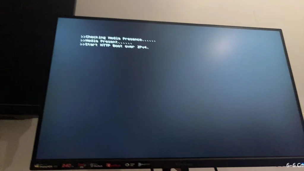 云电脑开机提示>>Start HTTP B00t over IPV4.解决